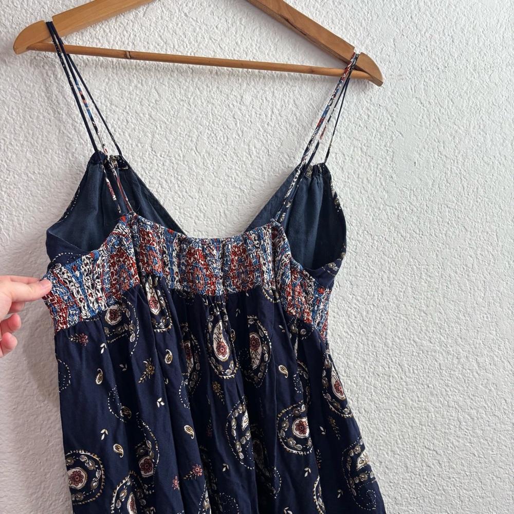 Navy Paisley Halter Maxi Dress - Women - Picture 8 of 11